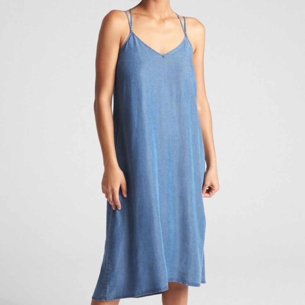 GAP 1969 Chambray A-Line Cami Dress